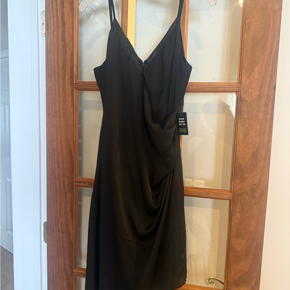 Express Black Asymmetrical Dress